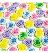 Amazon.com: DADAFA 20Pcs 18x21mm Macaron Color Annular Love Heart