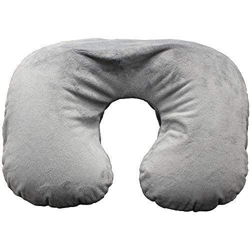 Preisvergleich Produktbild Soldela Reisekissen, schnell aufblasbar, mit patentiertem Druckknopf, 37 x 26 cm