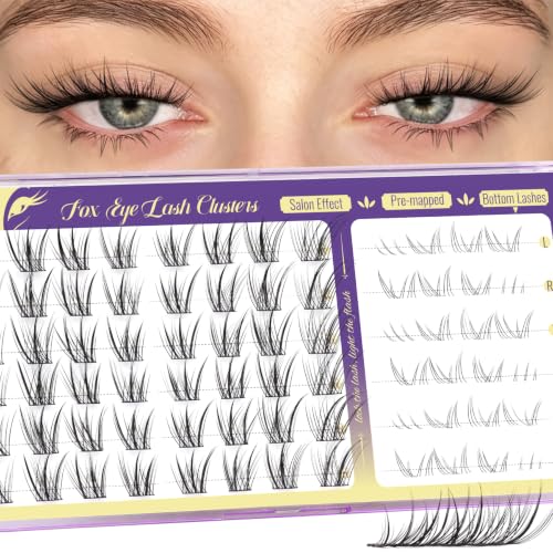 Wispy Lash Clusters Cils naturel oeil chat bas