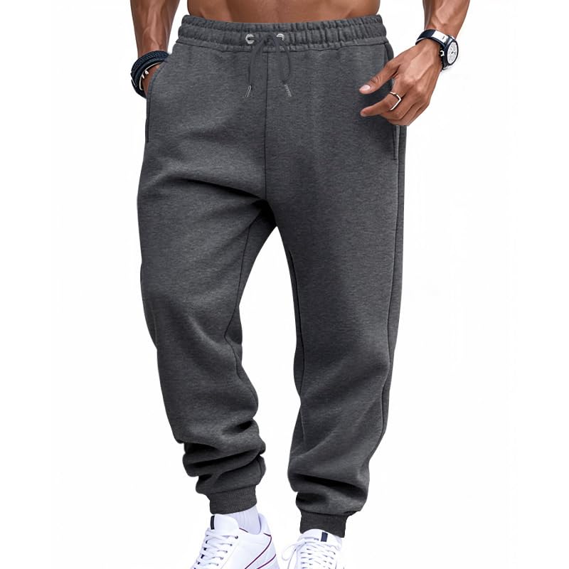 Men's All Season Lightweight Terry Fabric Classic Sports Casual Jogging Training Fitness Sweatpants Joggers