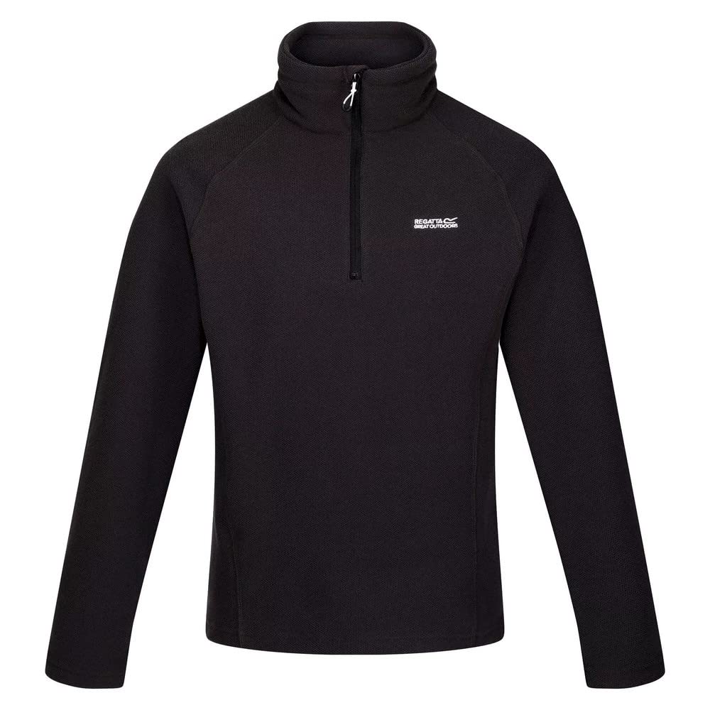 Regatta Kenger Mens Half Zip Fleece Black