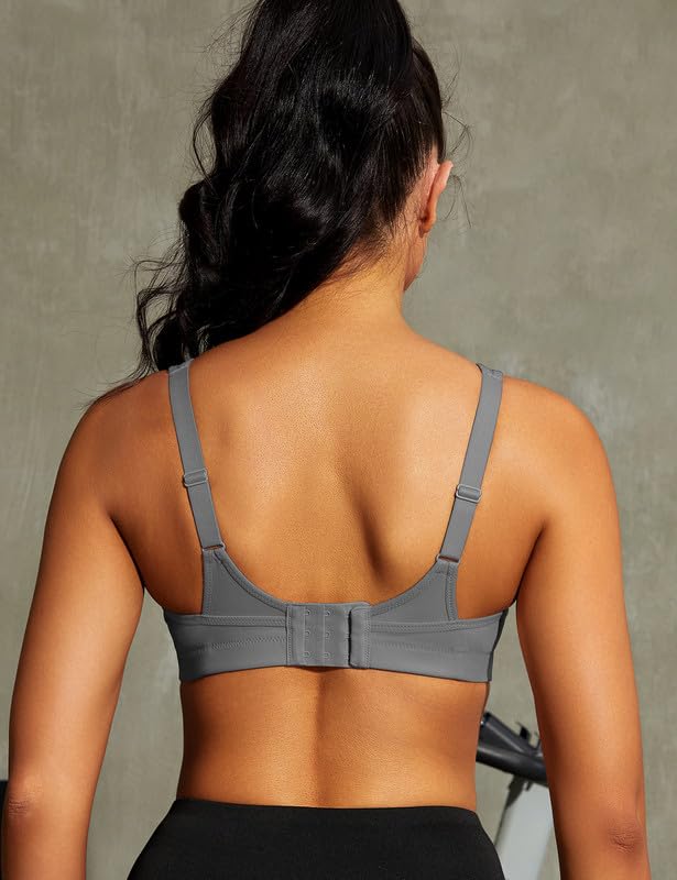 Image of Wingslove High Impact Sports Bras for Women Plus Size Non Padded Wirefree Workout Bra Bounce Control