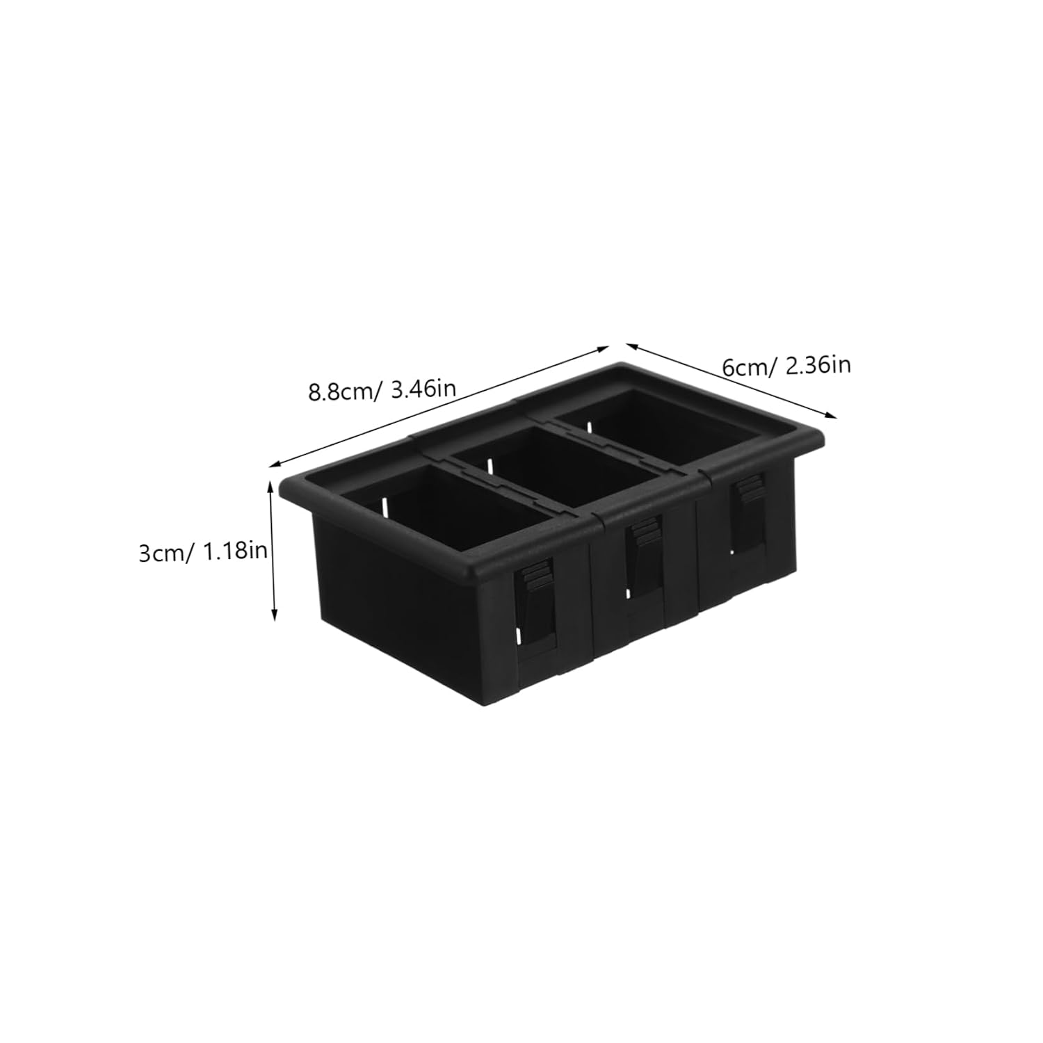 Plastic Rocker Panel Holder Detachable Splicing Housing for Car and Boat Dashboard Easy to Mount Versatile Automotive and Yacht Installation