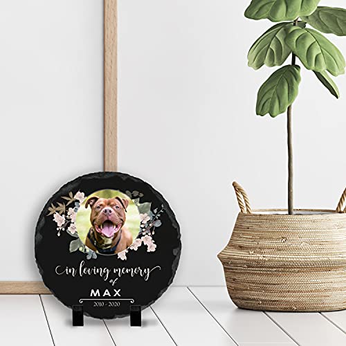 Brd Gifts MANUFACTURE ON DEMAND Pet Memorial Stone With Photo - 12 Inchx12 Inch - 6 Designs - Pet Grave Marker - Pet Headstone | Dog Memorial Stone - Garden Memorial Stones - Personalized Memorial | Waterproof thumb #5