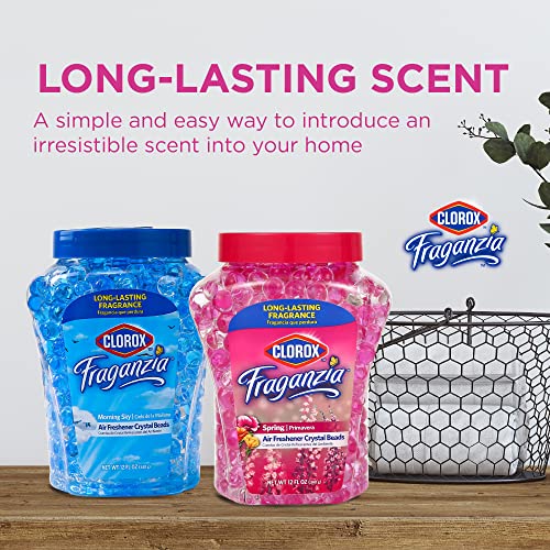 Clorox Fraganzia Crystal Beads Air Freshener, Spring Scent, 12 Fl Oz, 12-Pk - image 2