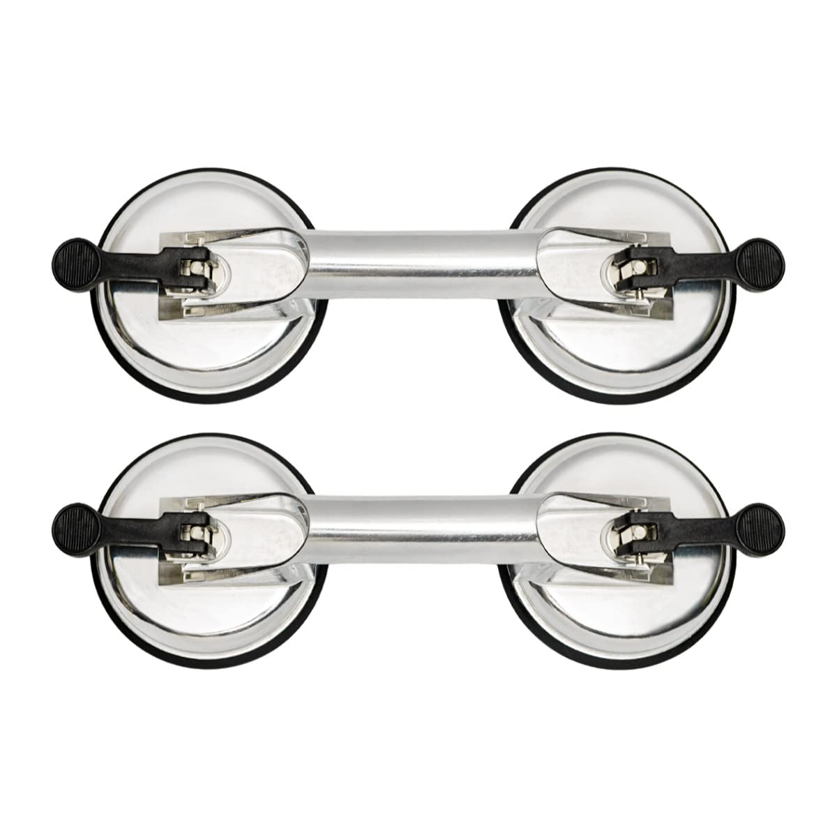 HARDY Juego de 2 Piezas de Ventosa de Aluminio Con Asa Paneles de Vidrio Para Transporte Reparación de Abolladuras Finas Duradero Cómodo Tamaño 2x115mm
