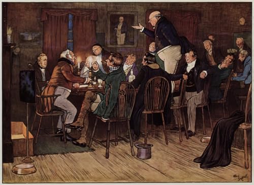 Tableau toile Pickwick Cecil Aldin pour sublimer votre salon chaleureux