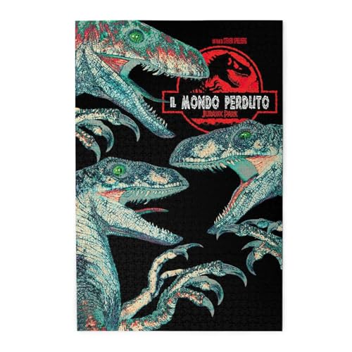 ジュラシックパーク 映画 (1) 木製ジグソーパズル&知育玩具 - 1000ピース 趣味?? 大人子供兼用 完成サイズ75×50cm クリスマス/誕生日プレゼントに最適