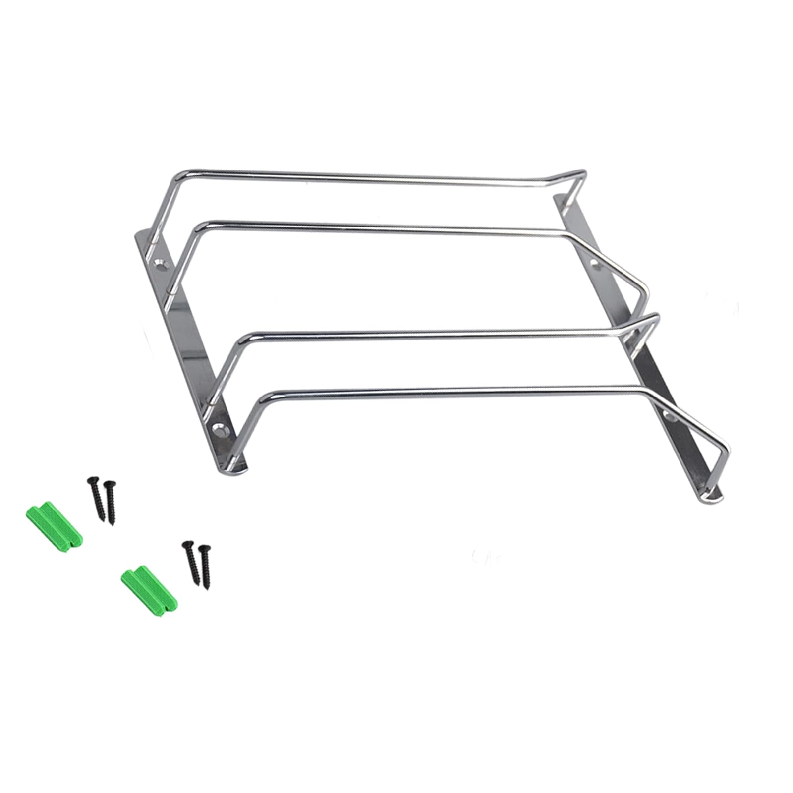 LUCKGONI Nonrust Steel Wine Glass Holder Innovative Space Saving Hanging Rack For Kitchen Cabinet Under Mount Storage