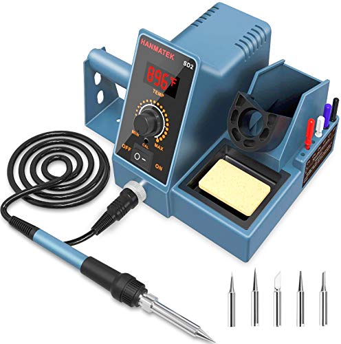 Soldering Station With Additional 5 Tips HANMATEK Digital Display Soldering Iron Station 392℉-896℉