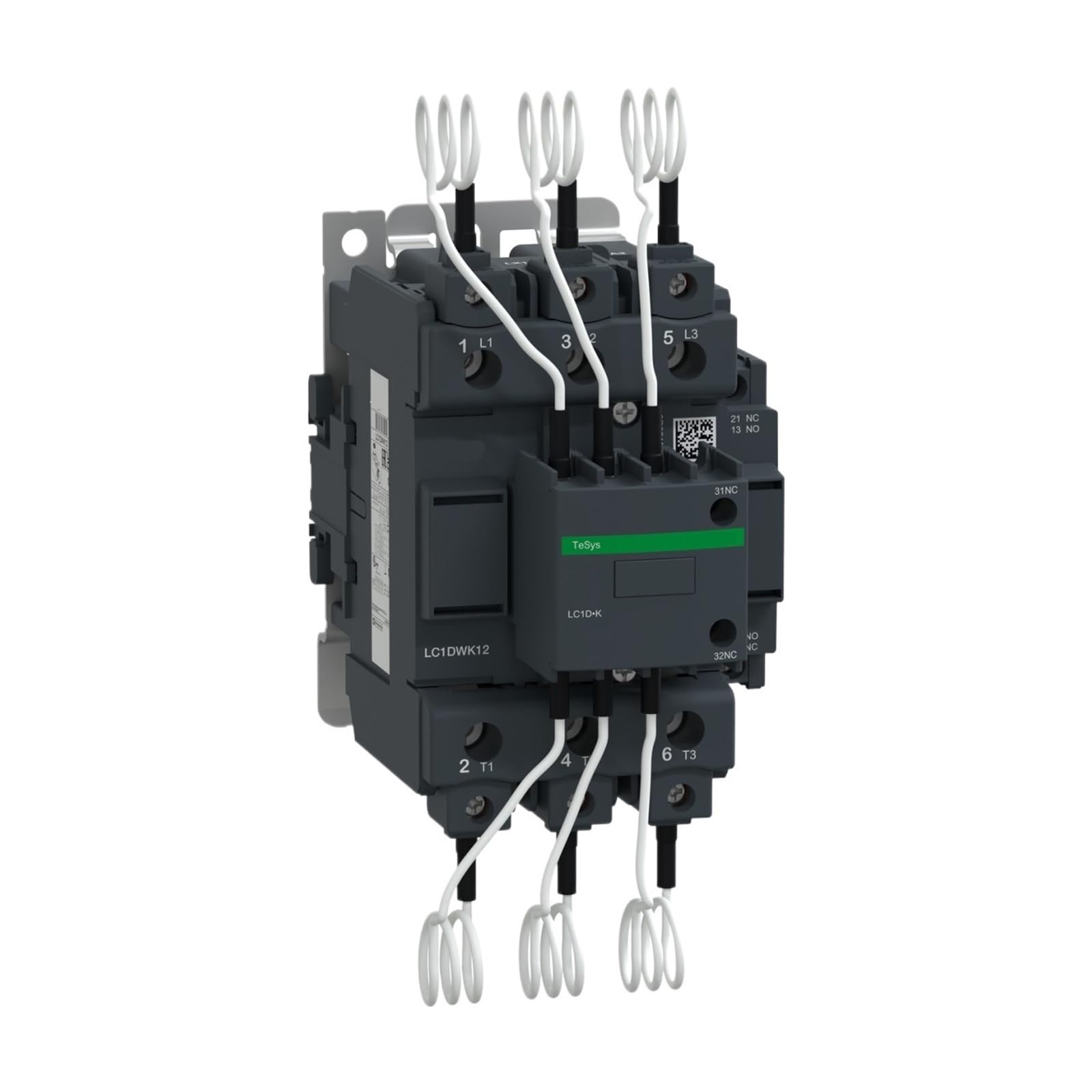 Contacteur de condensateur LC1DWKM7C pour stabiliser le réseau 60kvar 1NO+2NC