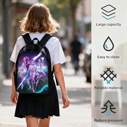 16-inch casual backpack with large capacity and cute travel sports backpack. Lightweight (#4)4
