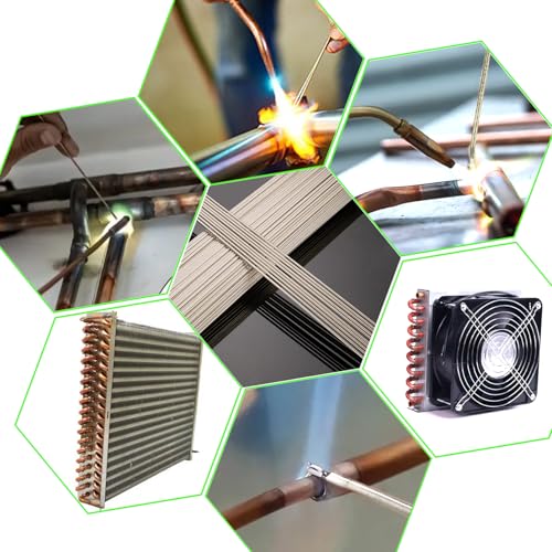 Image of 65 Sticks BCuP-5, Silver Solder 15%, Dia0.042 inchx11 inch, Map Gas Torch kit, Welding rods, Round, Solder kit, No Need Solder Flux, Silver bar for Refrigerators, Freezers Copper HVAC, & Jewelry Making.