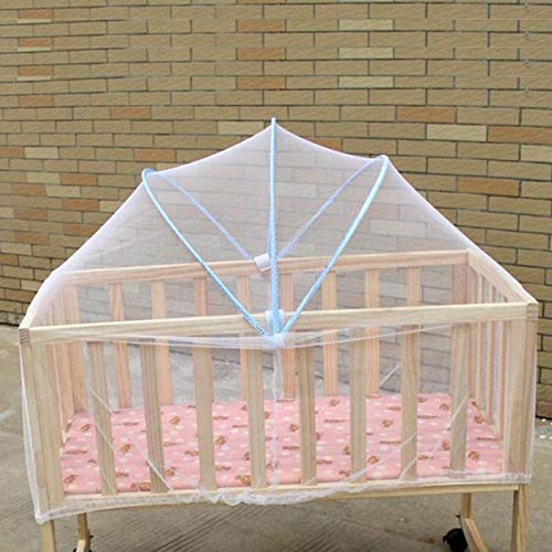 WSH-WENZHANG, Baby Bed Mosquito Net Mesh Summer Dome Curtain Net Foldable Safe Toddler Crib Cot Canopy Mosquitos Net for Kids Infant Cradle