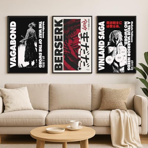 Image of Gamya Framed Japan Samurai Theme Motivational Quote Posters For Office, Living Room, Bedroom Wall Decor - Aesthetic Room Decor (13x19 Inches) (BF (ANIME-B))