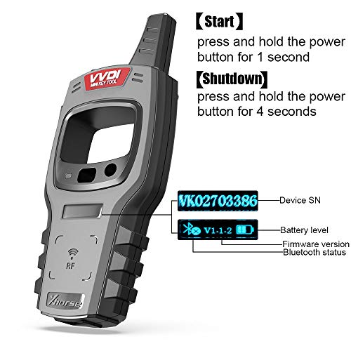 VVDI Mini Key Tool Remote Key Programmer Compatible for iOS & Android Remote Renew Function Global Version