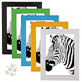 Picture Frame Tabletop Photo Display Wall Mounting Picture Frame Set of 5 Color (11 x 14 inches)