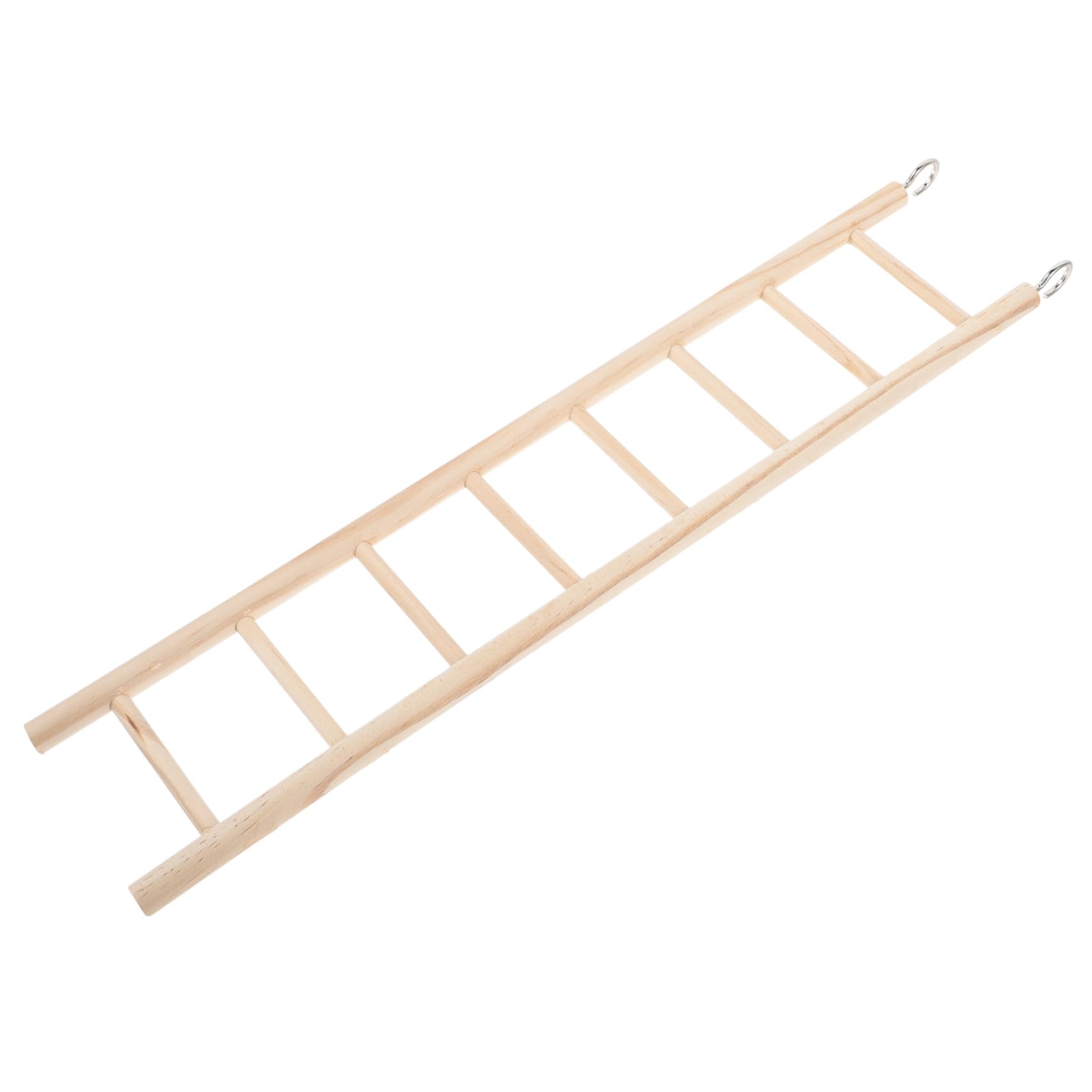 GRIRIW Bird Climbing Ladder for Parakeets Cockatiels and Lovebirds Hanging Ladder for Bird Cage Play and Exercise Safe Natural Material for Healthy Fun