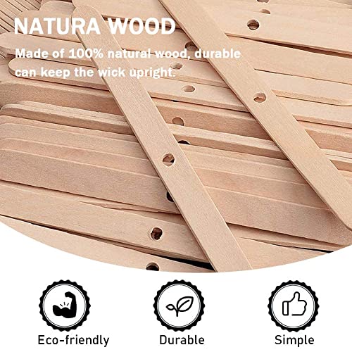 Wooden Candle Wick Holders Pack Of 150Pcs Wick Centering Devices Candle Wick Bars For Candle Making … (4.5Inch - 150Pcs) #TOP2