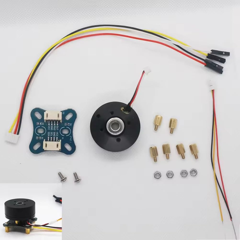 Zestaw Silnika Bezszczotkowego DC 2804 Z Enkoderem Magnetycznym AS5600 I Płytką Sterującą, Neodymowy Magnetyczny Silnik Bldc Z Wałem Drążonym I Wirnikiem Zewnętrznym Obsługuje Sterowanie FOC