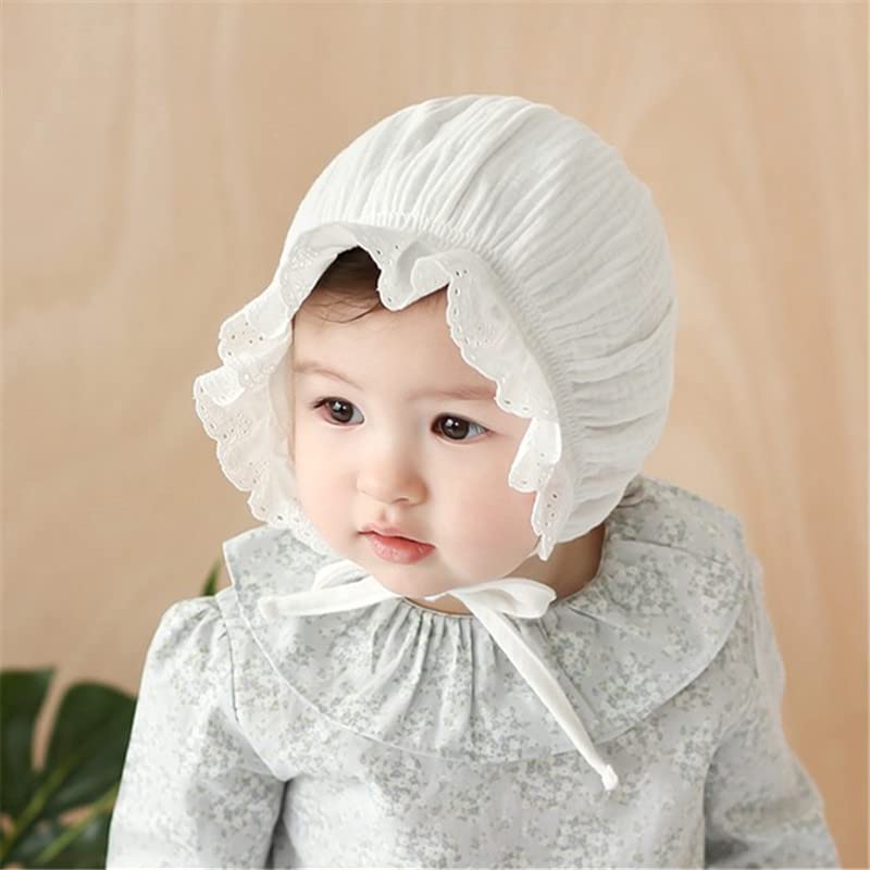 Hospital-Bow-Beanie Hat Cap Newborn-Baby-Girl-Boy - Elastic Sretch Head-Wrap 2pcs for 3-12M2