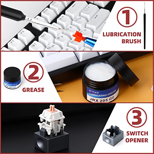 Image of RUNJRX Keyboard Switch Lube Kit JRX 205G0 0.53oz /15g, Switch Opener for Cherry MX TTC Holy Pandas Switch,Lube Tools for Mechanical Keyboard Switch
