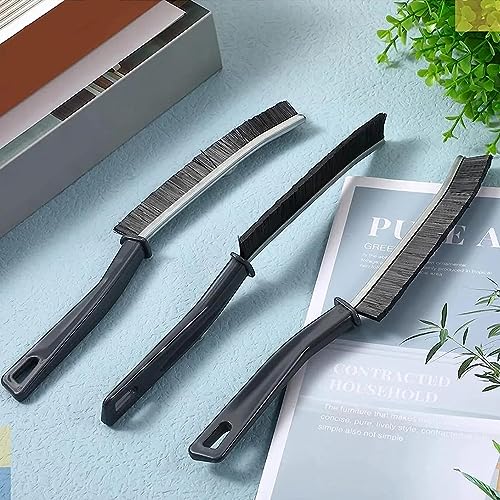 Image of Yikko 3PCS Gap Cleaning Brushes, Multifunctional Use Hard-Bristled Crevice Cleaning Brush for Household, Hand-held Groove Deep Cleaning Brush for Bathroom Kitchen Floor Tiles Window Door Slots (3)
