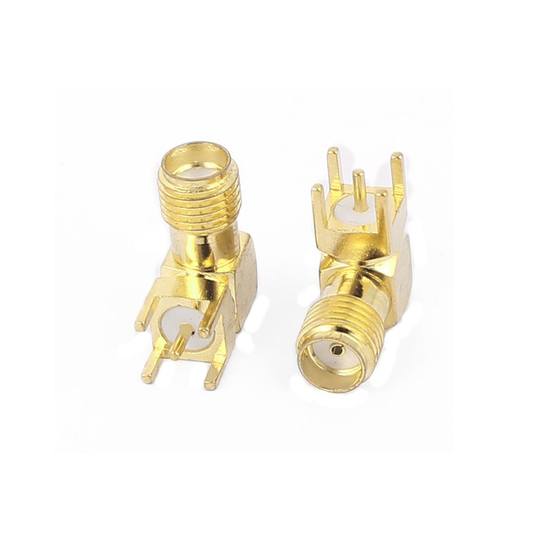 Connettore RF da 100 pezzi connettore SMA femmina a saldare PCB Clip Edge Mount