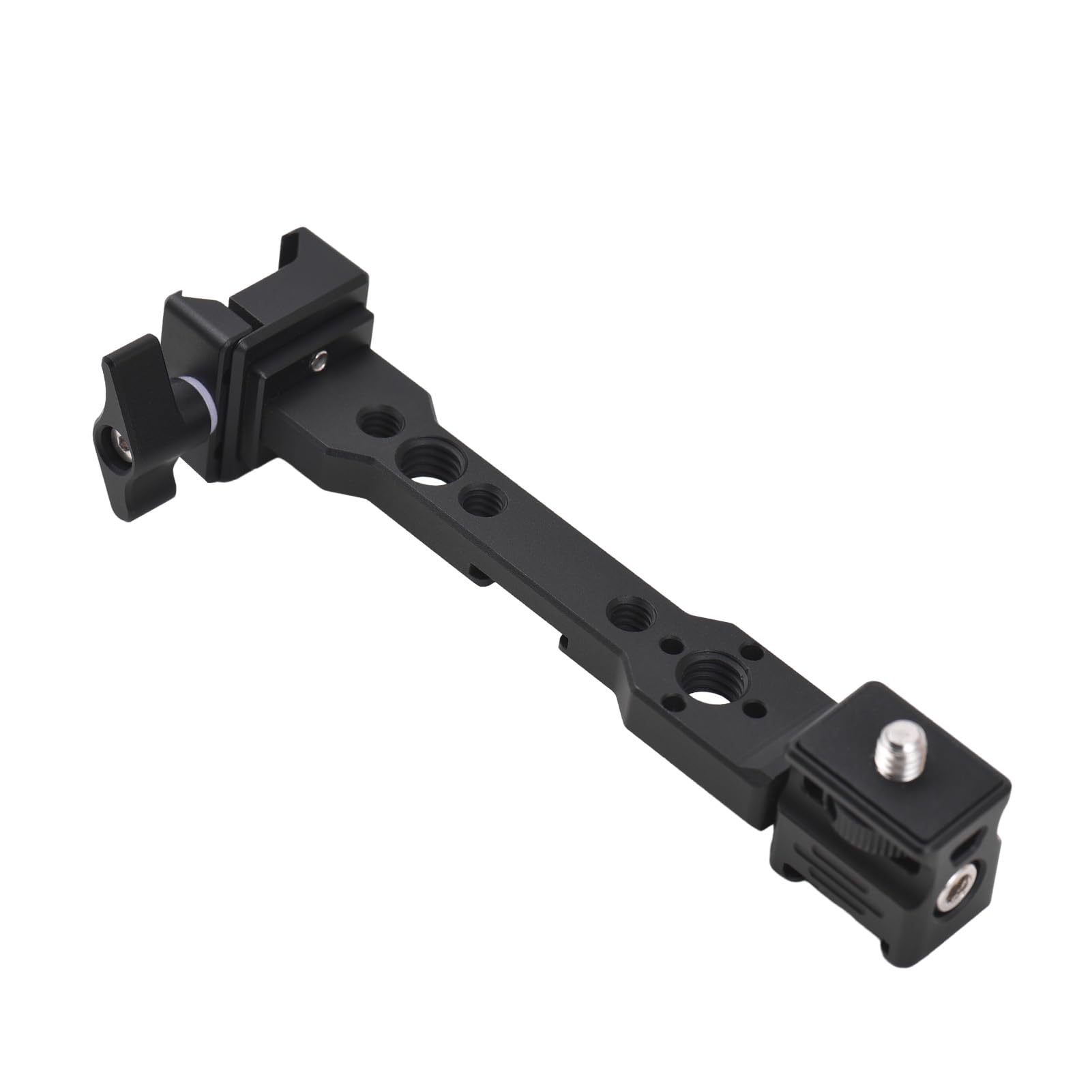 Universal Aluminum Alloy Gimbal Extention Bar Bracket Handheld Stabilizer Accessories with Threaded Holes 2 Cold Shoe Mounts Compatible with DJI Ronin S3/RS3 PRO/RS2/RSC2 Gimbal Stabilizer