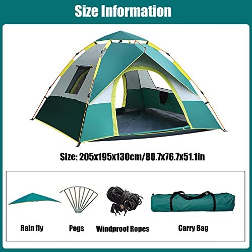 Carpa portátil impermeable para 2-4 personas miniatura 6