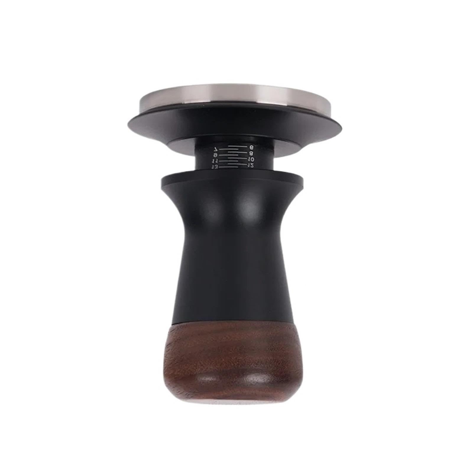 Pressino for Caffè In Legno Di Noce Da 51/53/58 Mm Accessorio for Barista A Pressione Costante for Tutti Gli Usi(Flat 51mm)