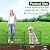 Animal Barrier Fence 10 Pack - 24 in (H) x 20 ft (L) No Dig Dog Garden Decorative Fence Rustproof Metal Wire Panel Border, Rustproof Metal Wire Section Edging Fencing Panel