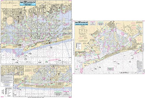Inshore Jamaica and Hempstead Bays, NY - Laminated Nautical Navigation & Fishing Chart by Captain Segull's Nautical Sportfishing Charts | Chart # JH113