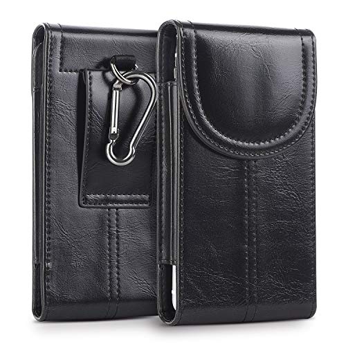 iPhone 8 Plus 11 Pro Max Holster Case, kiwitatá Vertical PU Leather Cellphone