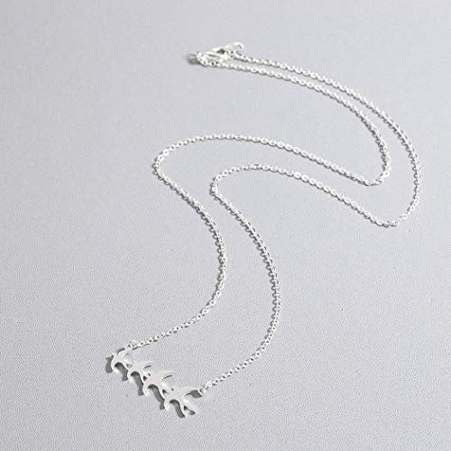 NOUMANDA Fashion Flying Swallow Bird Necklace Cut Copper Animal Elements Pendant Jewelry2