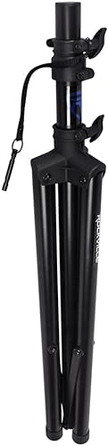 Miniatura 3 de Rockville RVES1 Pair Tripod DJ PA Speaker Stands with Carry Bag, 100 lbs Capacity, Adjustable Height to 71", Steel Construction, for Events &