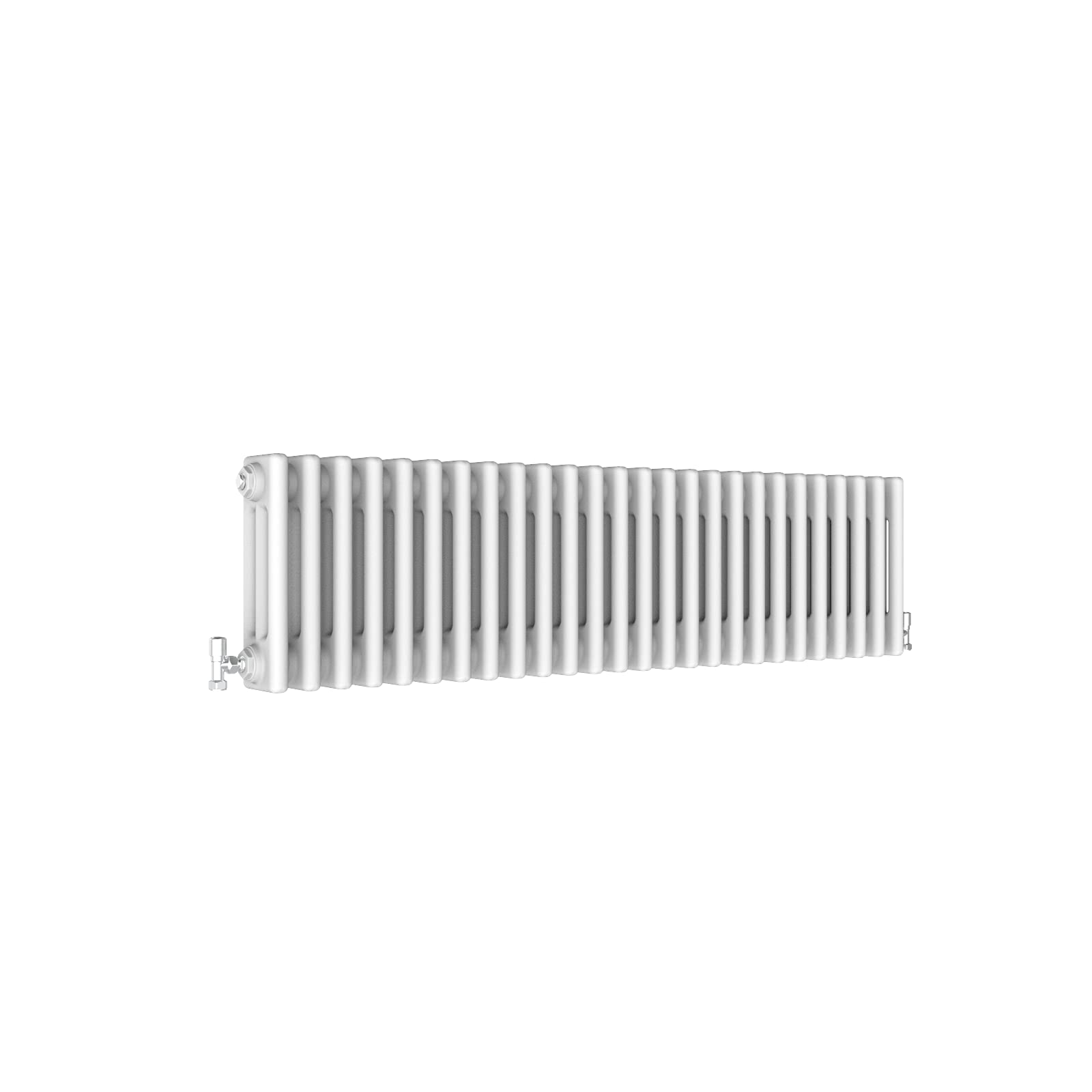 Traditional 3 Column Central Heating Radiator Horizontal Rads Cast Iron Style White 300x1190mm
