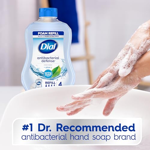 Image of Dial Antibacterial Foaming Hand Wash Refill, Spring Water, 30 Ounce (Pack of 2)