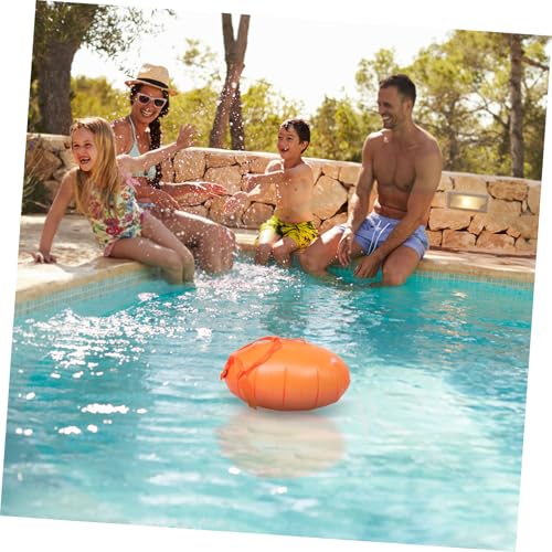Boya de natación inflable para adultos color naranja miniatura 5