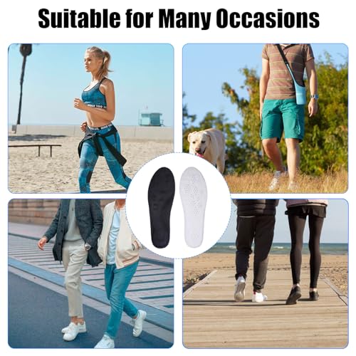 Image of 2Pairs 4D Cloud Soles for Men, Comfortable Steppers Insoles for Men Plantar Fasciitis Insoles Cloudsole, Insole Men Soft Gel Orthopedic Soles for Adult(Black 11-12)