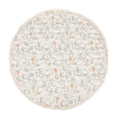 Image of Crane Baby Activity Mat, Baby Play Mat for Boys and Girls, Woodland Animals, 40" x 40", Baby Must Haves, Infant Play Mat, Tummy Time Baby Floor Mat, Kids Play Mat, Tummy Time Mat, Tummy Time Toys