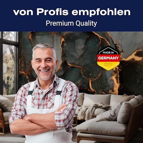 wandmotiv24 Fototapete Marmor Optik Stein, XXL 400 x 280 cm - 8 Teile, Wanddeko, Wandbild, Wandtapete, Gold Rot Blau Grau M6883