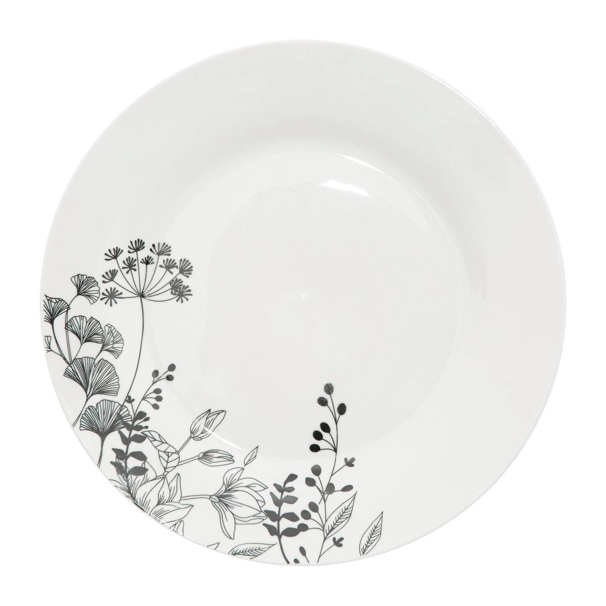 Secret de Gourmet - Servizio floreale bianco da 18 pezzi