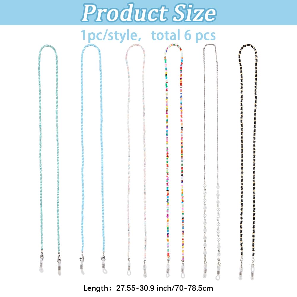 GORGECRAFT 1 Scatola 74cm Catena per Occhiali con Perline