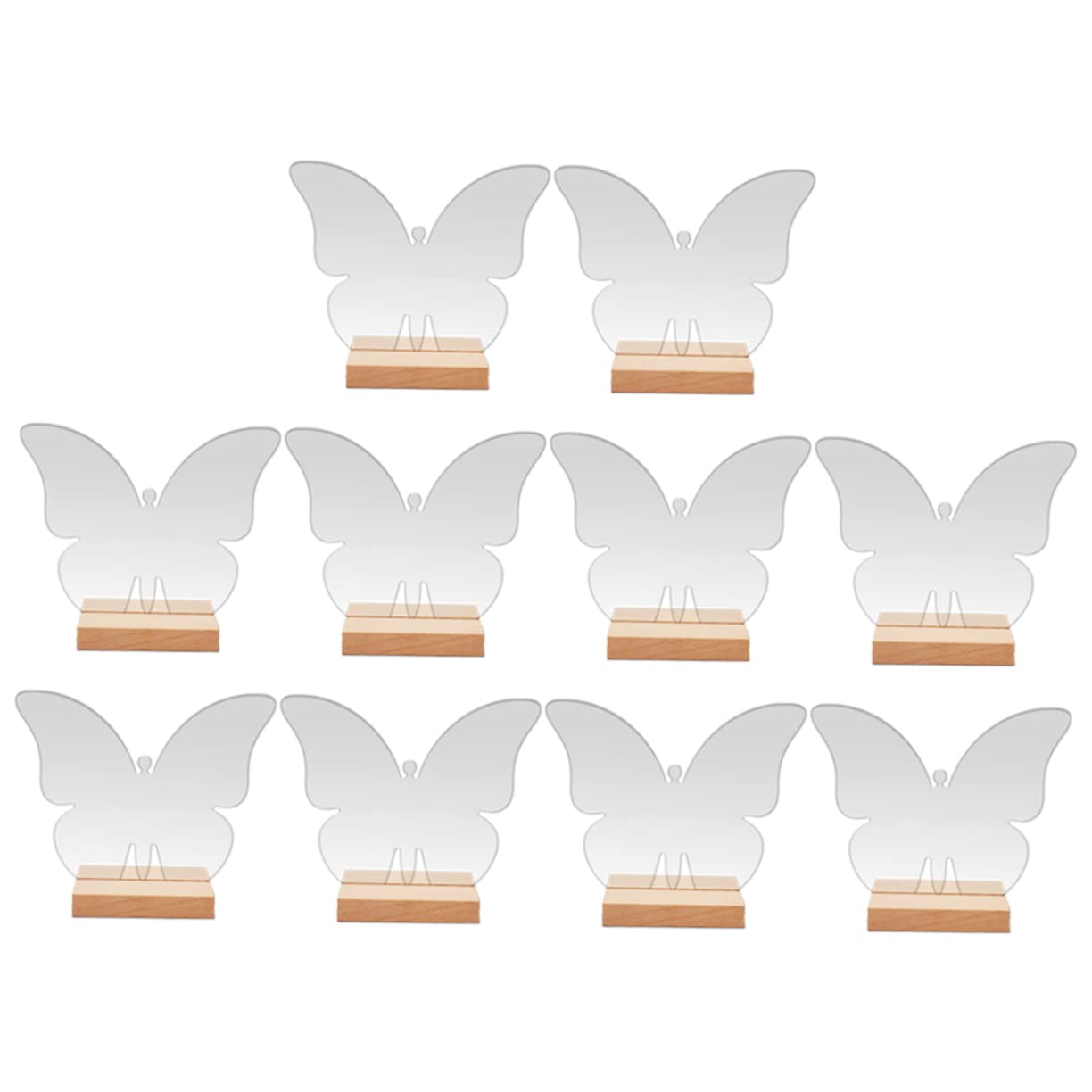40 juegos de tarjetas de asiento de mariposa, soporte de exhibición de menú de mesa, soporte for tarjetas de lugar de boda, soporte for notas, decoraciones de mesa, carteles de asientos reservados, cl