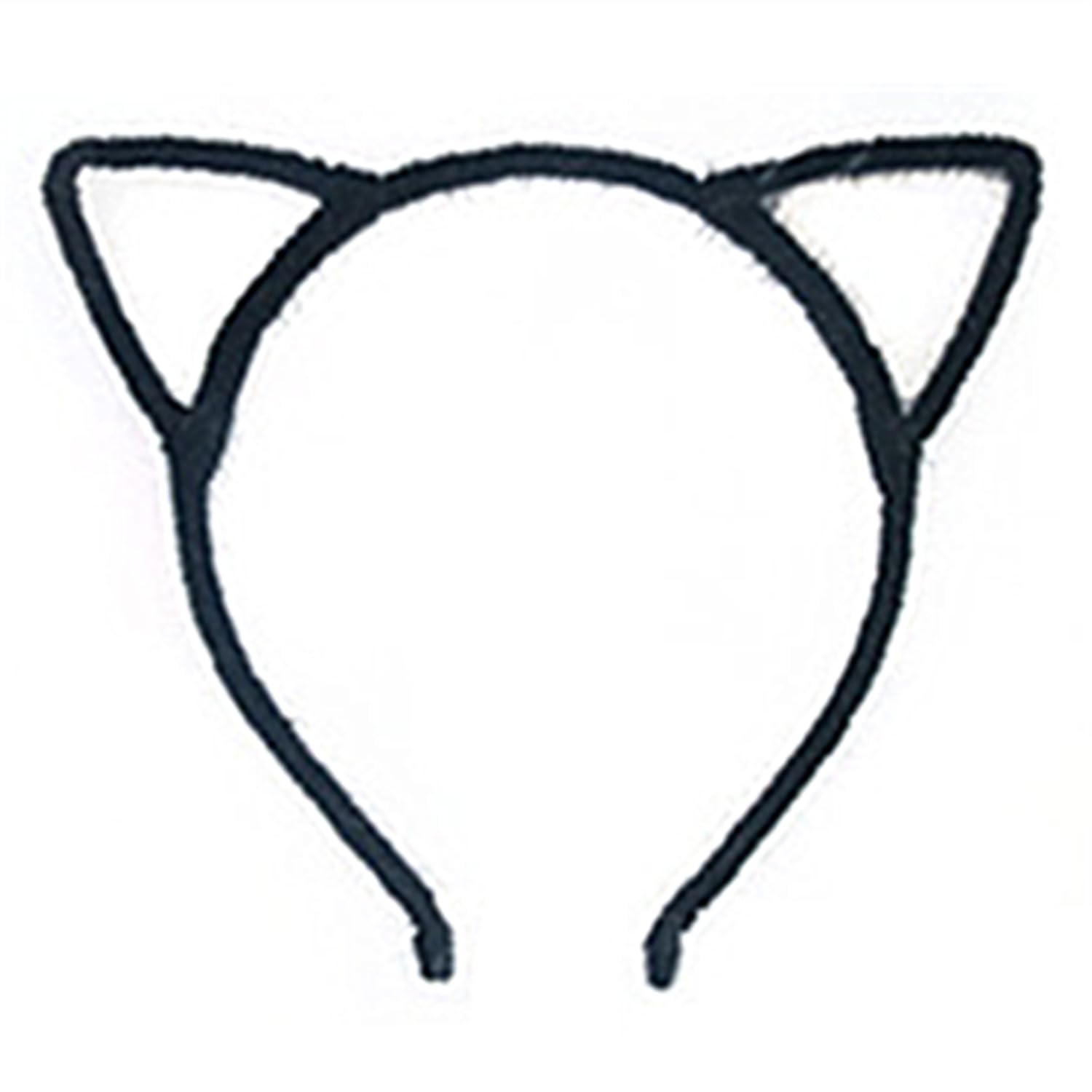 HEIGOO Halloween Black Cat Ears Headbands,Black Furry Cat Ears Hair Bands,Headbands for Daily Decoration,Costume Party Cosplay, Kids,Girls,Women