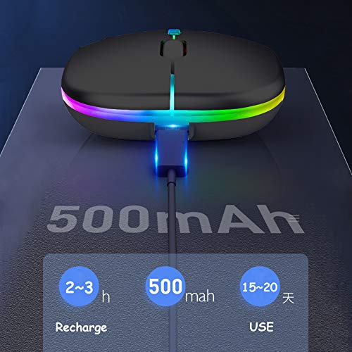 GeekerChip Mouse Bluetooth Ricaricabile,Mouse