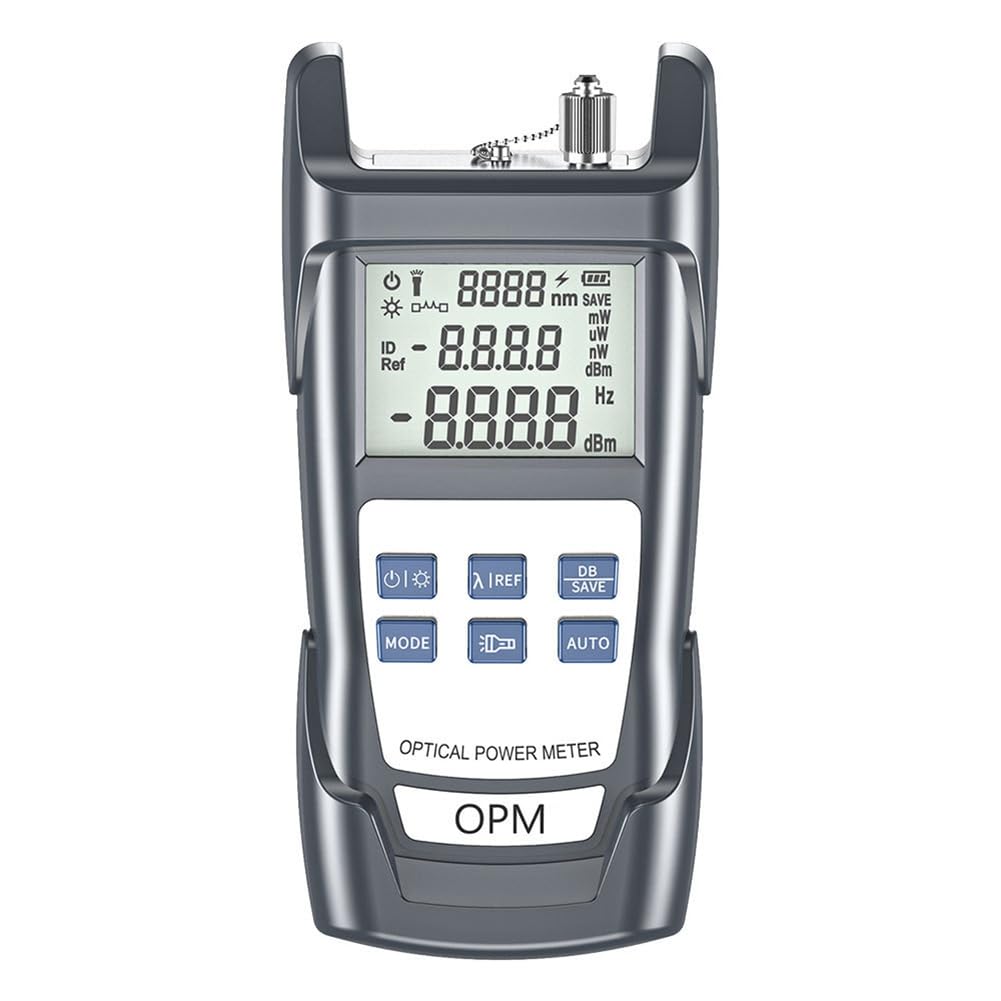 Littimoon Fiber Optical Power Meter 10 Wavelengths Mini OPM FTTH SC FC Interface -70- +10dbm