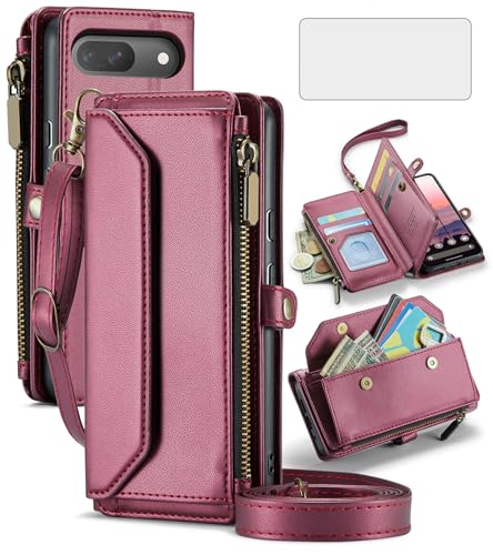 Coque Google Pixel 9 étui portefeuille cuir Pixel 9 Pro 5G protège écran anti-RFID