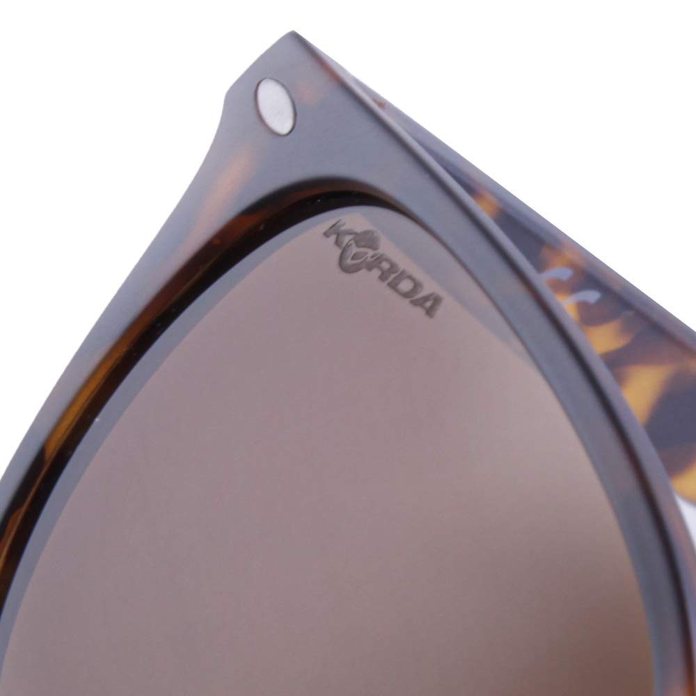 Korda Shoreditch Matt Schildpatt Sonnenbrille mit Braunen Polarisierten Gläsern, Stylische Angelbrille für Klare Sicht auf Wasseroberflächen und Fischbeobachtung